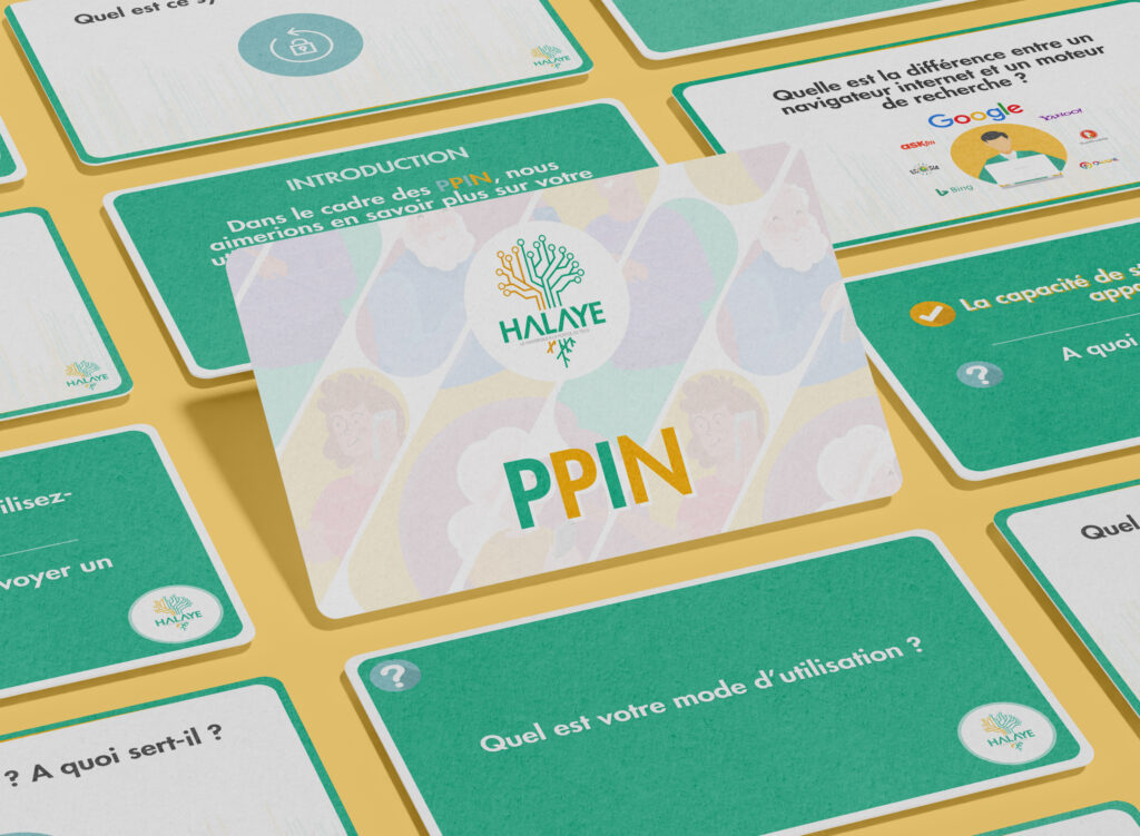 Jeux de carte PPIN Inclusion numérique par HALAYE